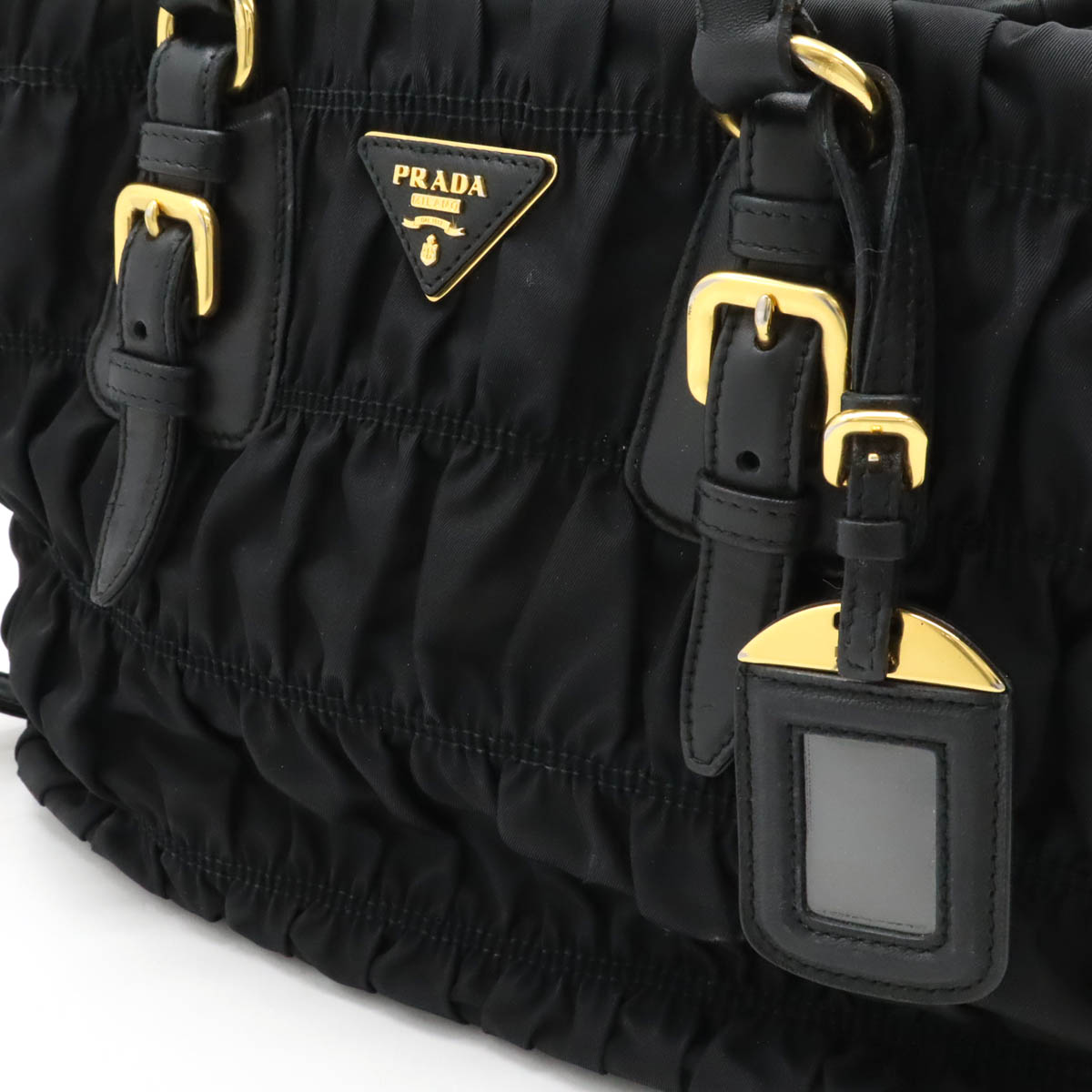 楽天市場】PRADA プラダ ギャザー ハンドバッグ トートバッグ 2WAY