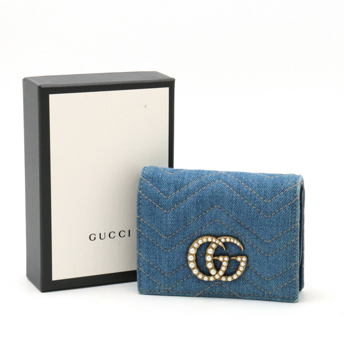 楽天市場】GUCCI グッチ GGマーモント 2つ折財布 二つ折り財布