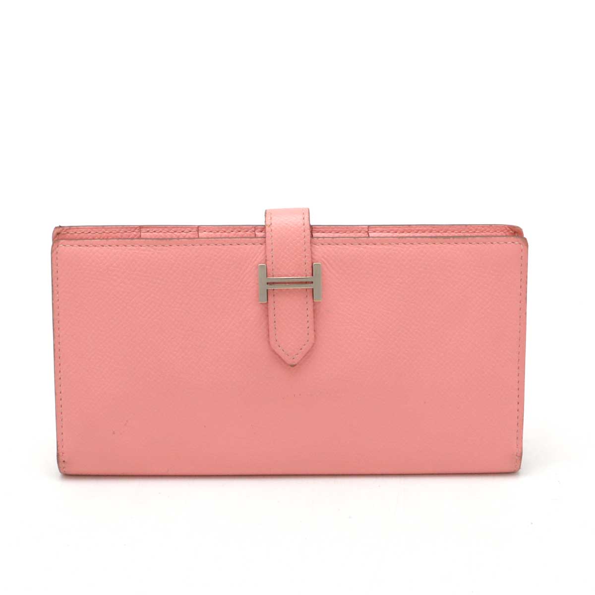 エルメス☆ベアンピンクレザー長財布 【公式通販】