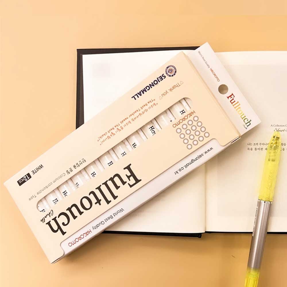 楽天市場】【HAGOROMO】フルタッチチョーク白色12本入☆ (Fulltouch