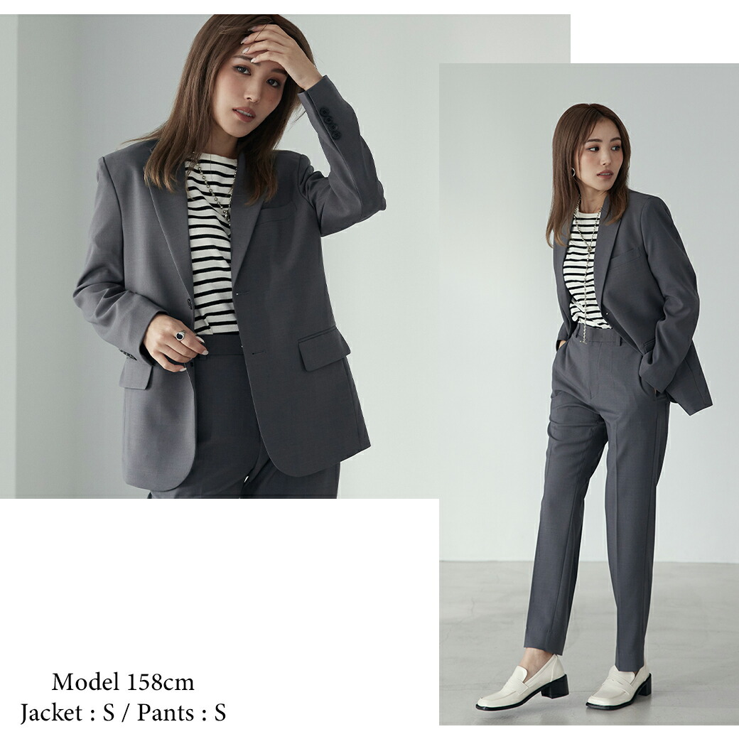 楽天市場】スーツ レディース グレー BOYSHE Basic SUIT【GRAY