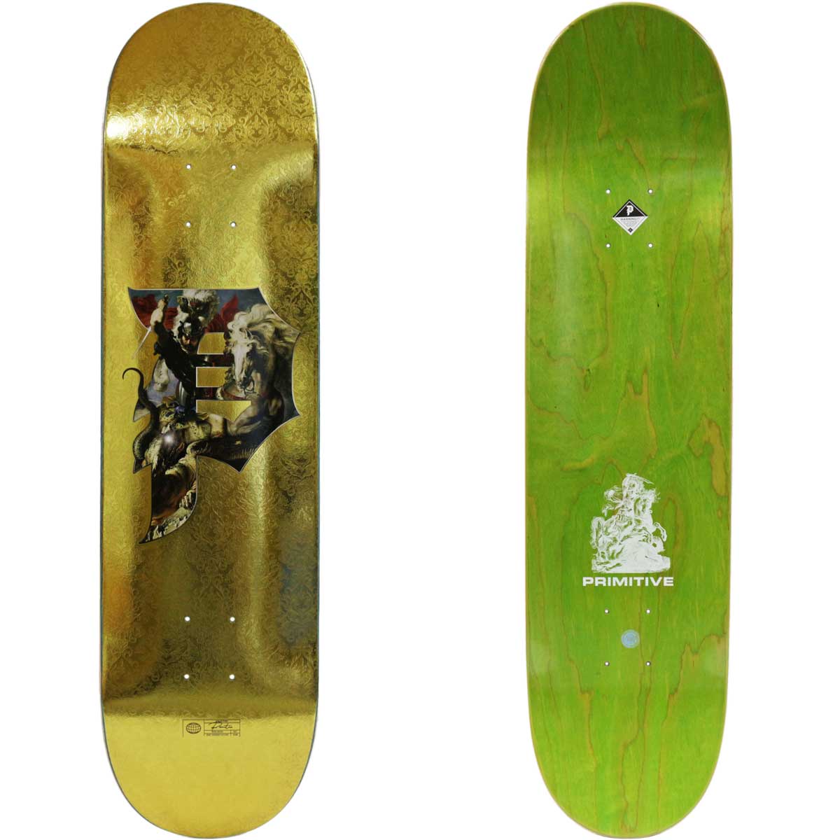 楽天市場】プリミティブ 8.0/8.125インチ スケボー デッキ Primitive
