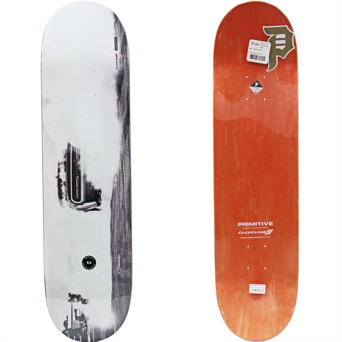 楽天市場】プリミティブ 8.0インチ スケボー デッキ Primitive