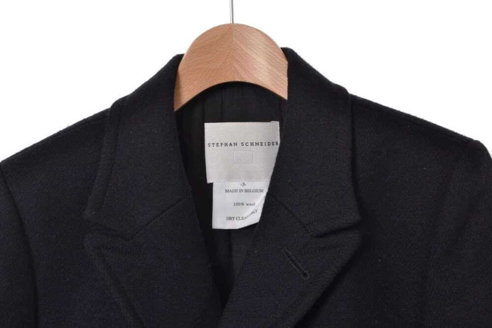 楽天市場】STEPHAN SCHNEIDER ウール デザイン コート 3 ブラック