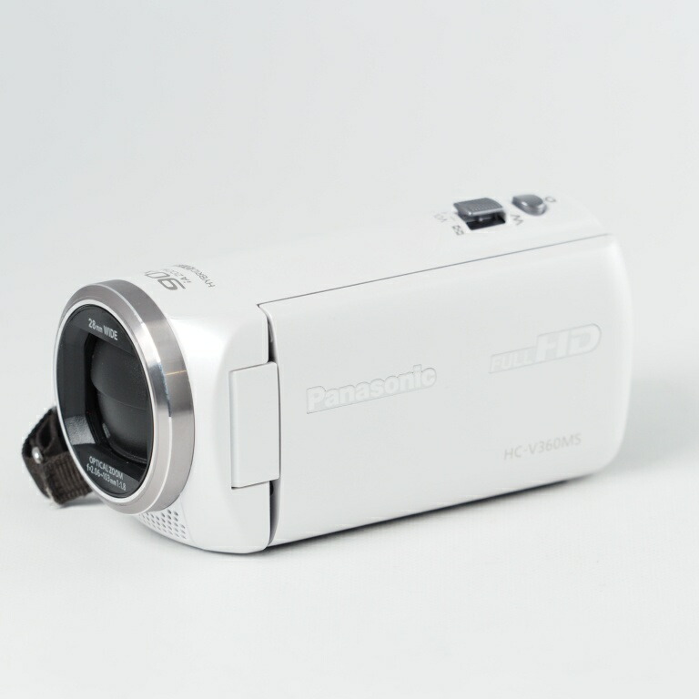 楽天市場】panasonic ビデオカメラ hc－v360ms－w [ホワイト]の通販