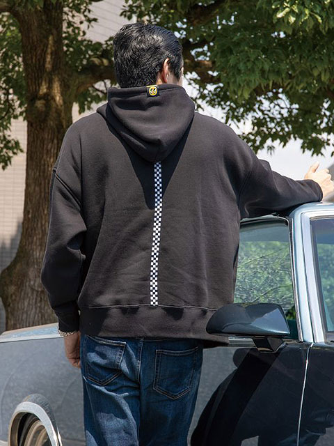 楽天市場】ムーンアイズ パーカー アイボールチェッカーライン プル