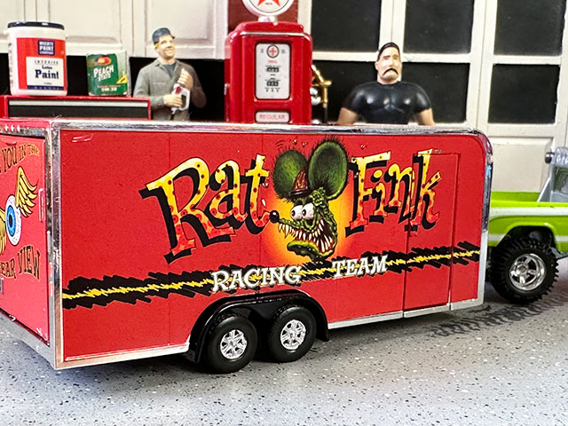 楽天市場】オートワールド ラットフィンク エンクローズドトレーラー