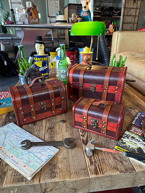 楽天市場】海賊宝箱 アンティークトランクケース 3個セット