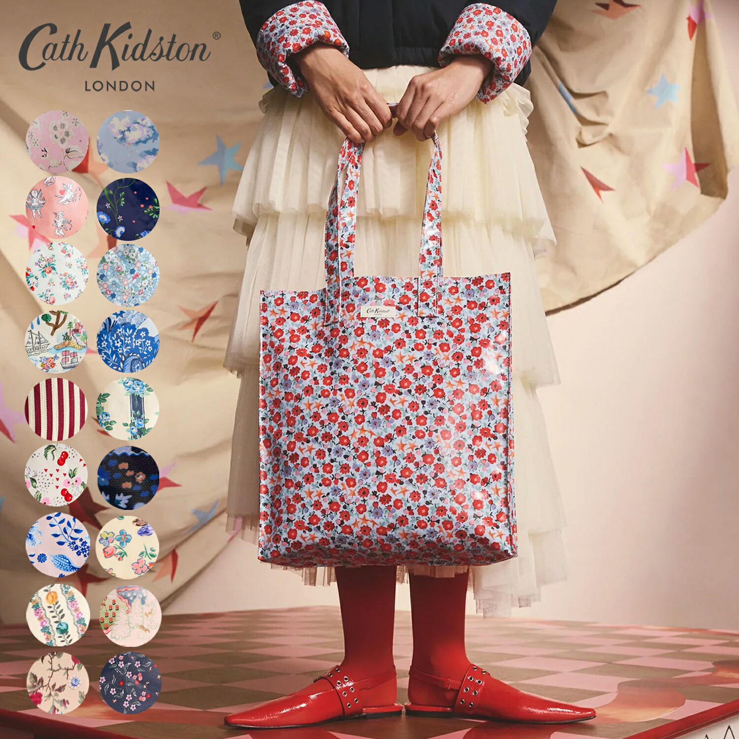 楽天市場】キャス キッドソン 公式 ラージ ブックバッグ 19柄 11月新柄