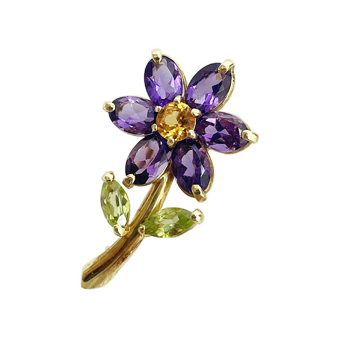 楽天市場】Ginza Tanaka ギンザタナカ アメジストデザインブローチ K18