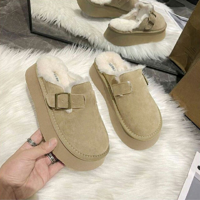 楽天市場】サボサンダル レディース 冬 裏起毛 厚底 サンダル 秋冬
