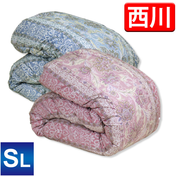 楽天市場】羽毛布団 2枚合わせ 京都西川 増量1.2kg フランス産