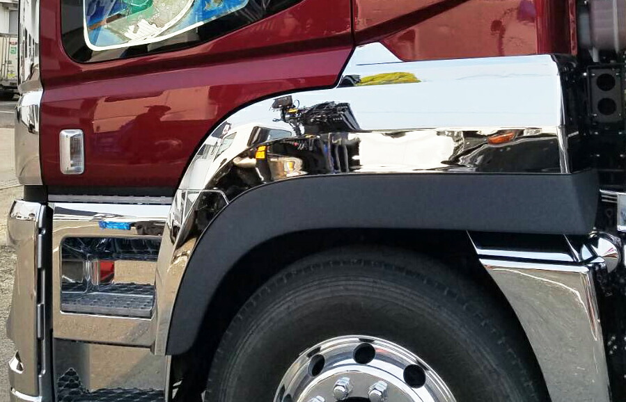 楽天市場】FUSO 17スーパーグレート ハイキャブ用 フェンダー 左右