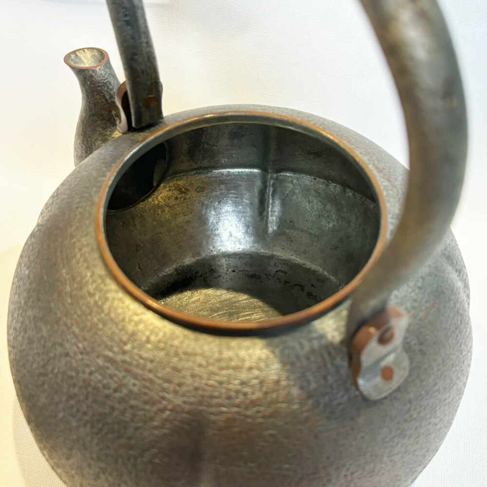 希少✨北越堂 鎚起銅器 湯沸 四代目 本間弘 やかん 薬缶 伝統的工芸品