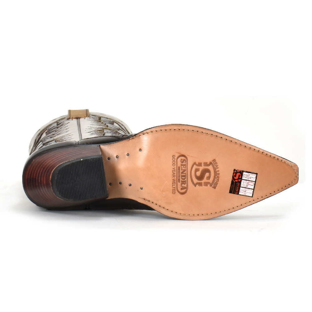 楽天市場】センドラ ウエスタンブーツ レディース ロングブーツ