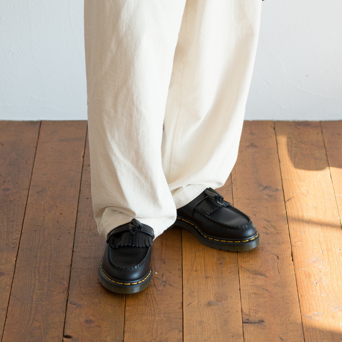 楽天市場】ドクターマーチン エイドリアン イエローステッチ タッセル