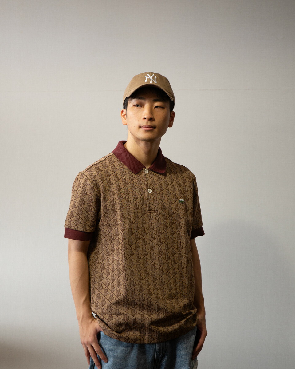 楽天市場】ラコステ LACOSTE モノグラム ジャカード ポロシャツ DH0073
