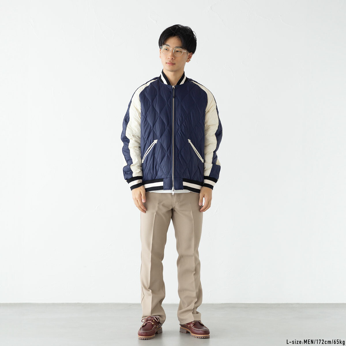 楽天市場】タイオン リバーシブル スカジャン ダウン ジャケット