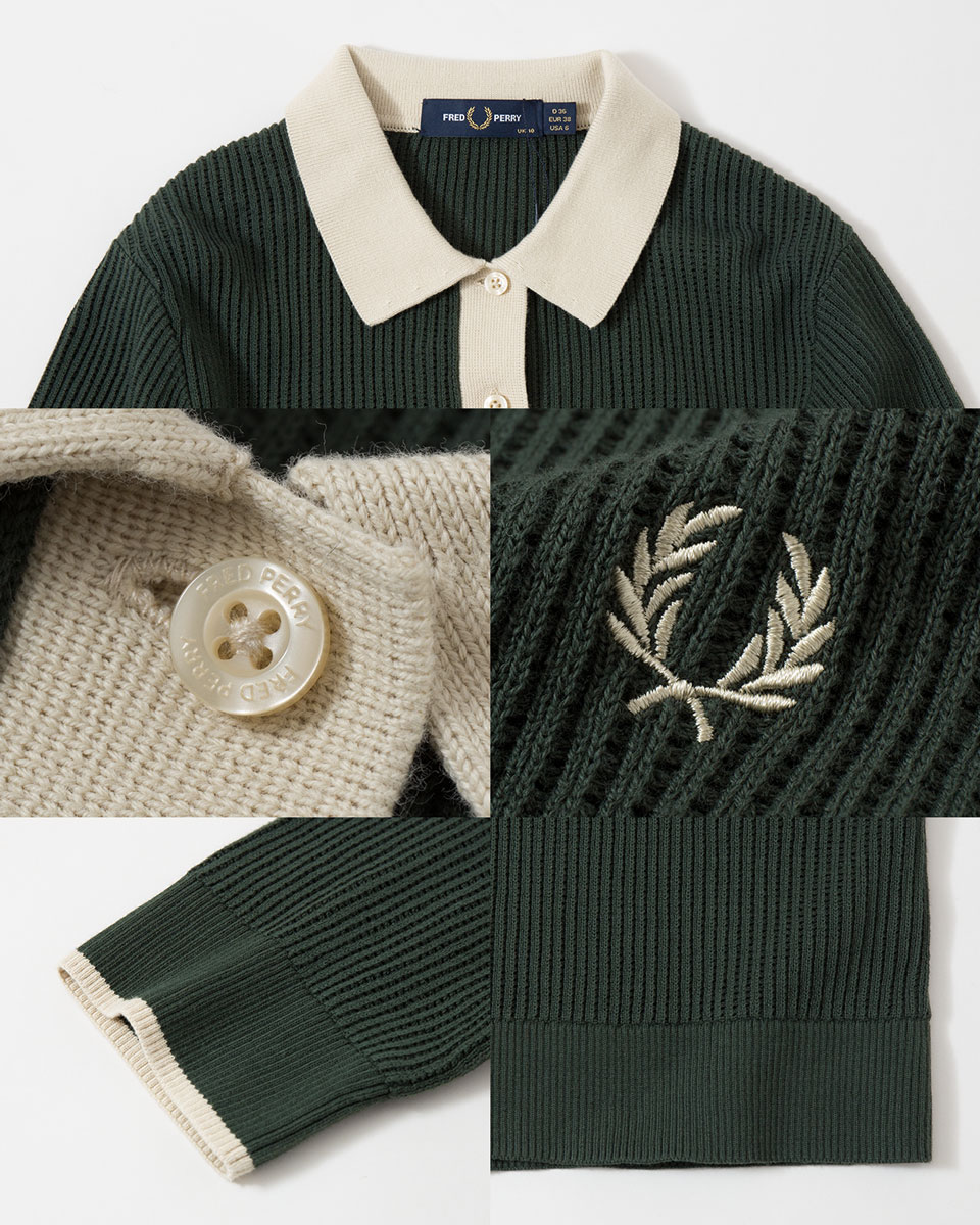 楽天市場】フレッドペリー メッシュ ニット ポロシャツ FRED PERRY