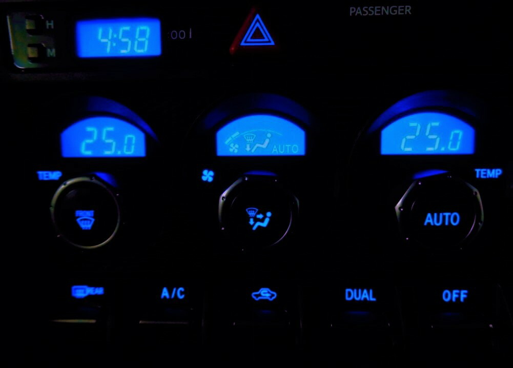 楽天市場】86/ZN6 BRZ/ZC6 LED打ち換え済み エアコンパネル☆ 時計