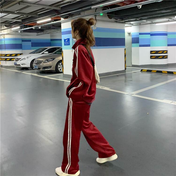 楽天市場】ダブルライン ベロア ジャージ セットアップ マキシ マキシ