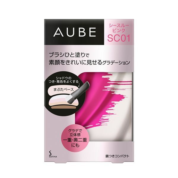 楽天市場】AUBE ブラシひと塗りシャドウN SC01 シースルーピンク アイ