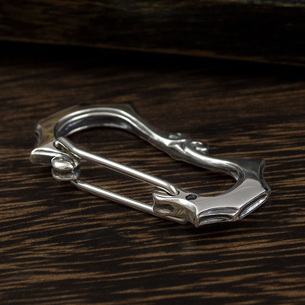 楽天市場】送料無料 オリジナル カラビナ キーホルダー シルバー 925