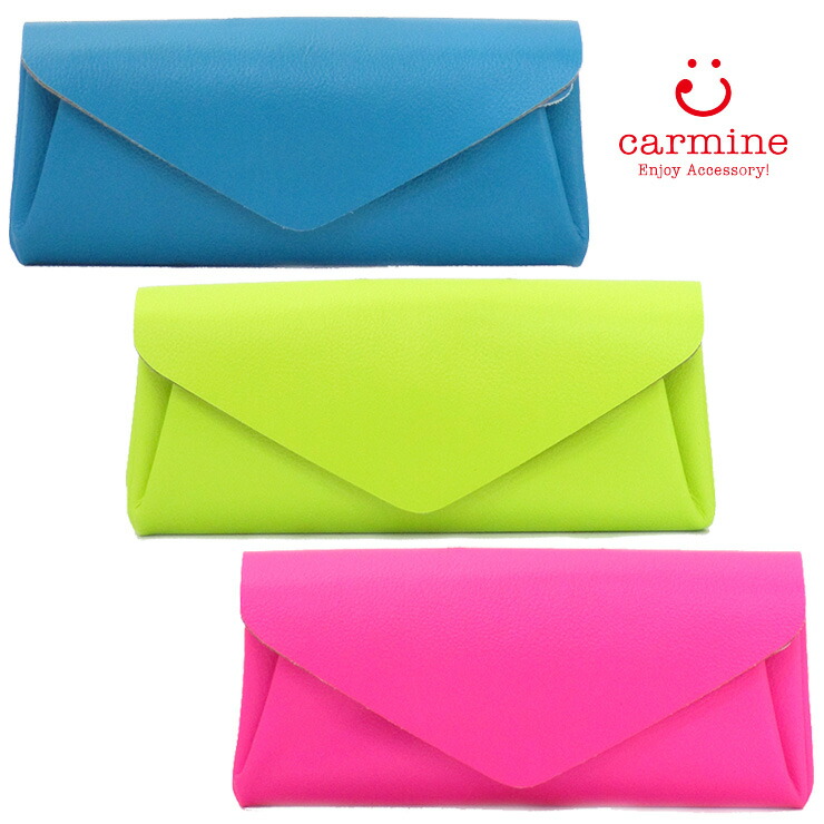 楽天市場】【クーポン】カーマイン 財布 carmine 長財布 レザー ネオン