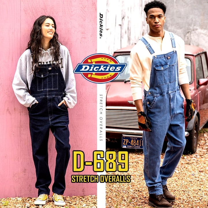 楽天市場】ディッキーズ オーバーオール ストレッチデニム サロペット