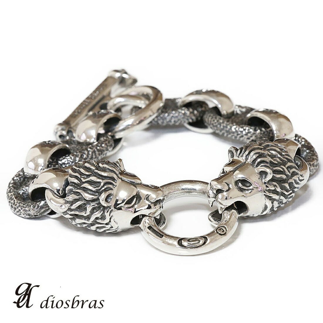 楽天市場】ライオン リング ブレスレット 双頭獅 シルバーブレスレット