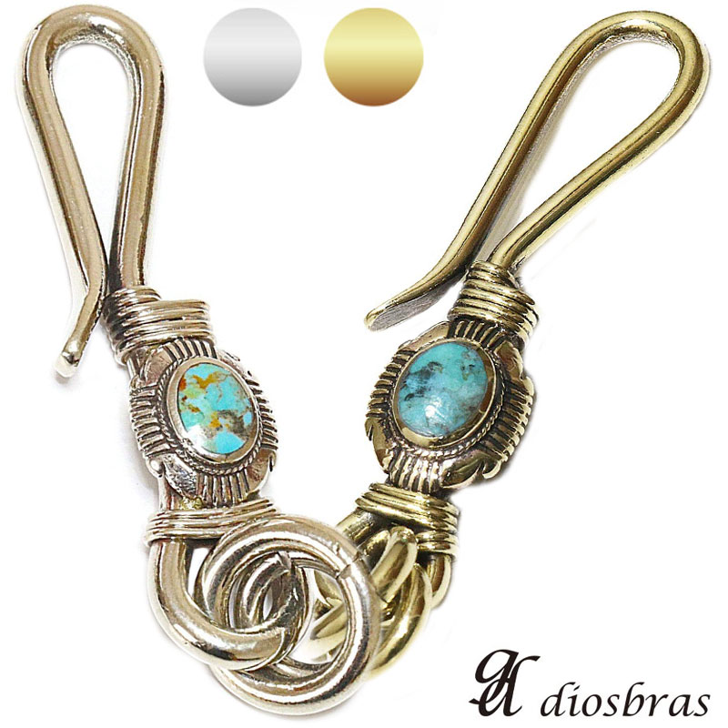 楽天市場】キーホルダー キーフック キーチェーン ターコイズ シルバー