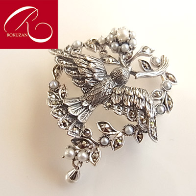 楽天市場】【碌山】 シルバー シードパール ブローチ ペンダントトップ