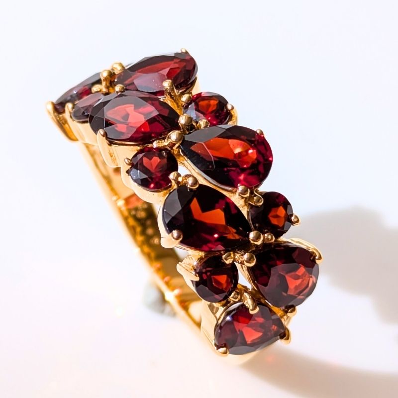 楽天市場】【碌山】シルバー ガーネット リング碌山 Rokuzan ロクザン