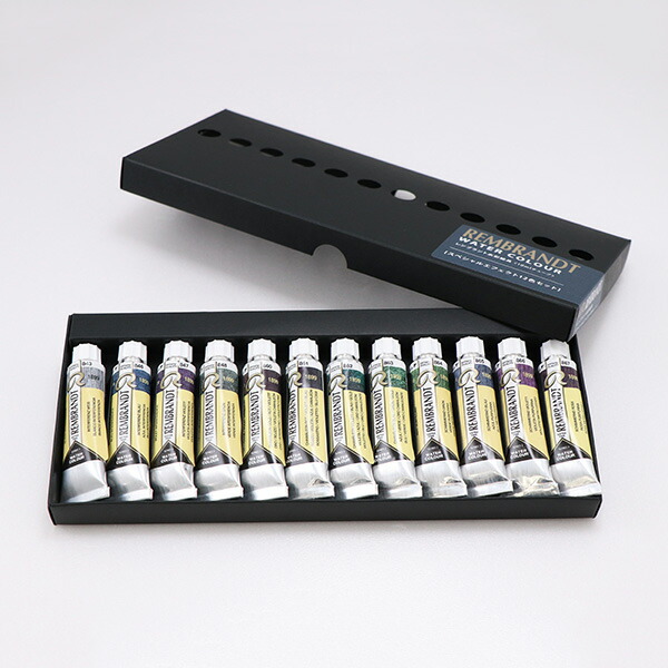 楽天市場】レンブラント水彩絵具セット グラニュレーション12色紙箱