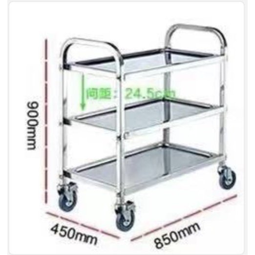 楽天市場】ステンレスワゴン 3段 キャスター付き レストラン 店舗 飲食