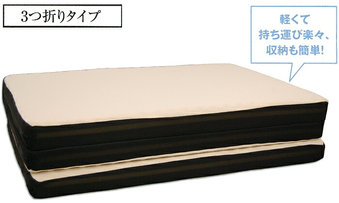 楽天市場】眠Re-lax敷ふとん 3つ折りタイプ Coco de Neru ／シングル