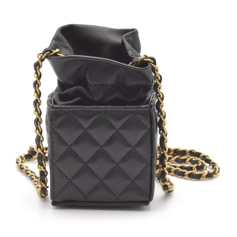 楽天市場】[返品OK] シャネル ミニ巾着チェーンショルダーバッグ