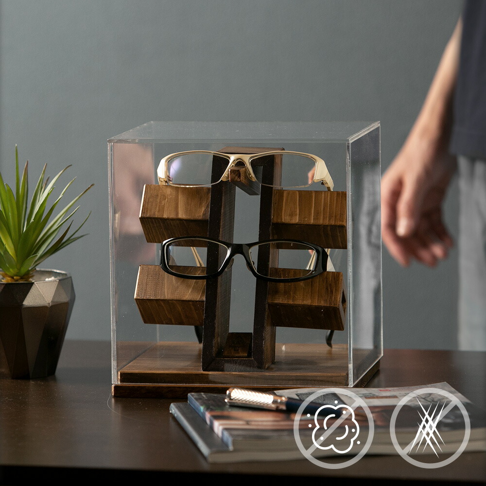楽天市場】A+ (アクセントプラス) メガネショーケース 2本用 眼鏡