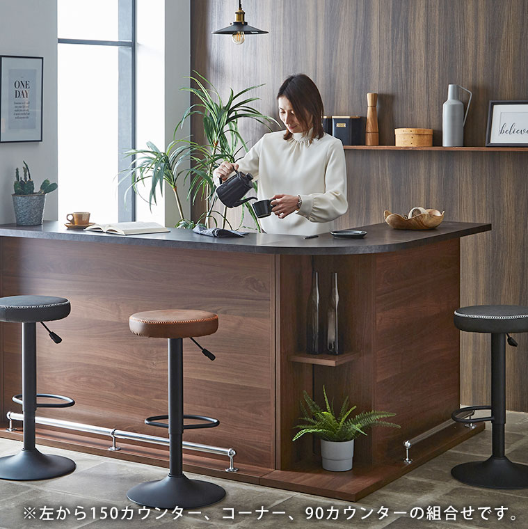 楽天市場】コーナーカウンター カウンターテーブル コーナーラック