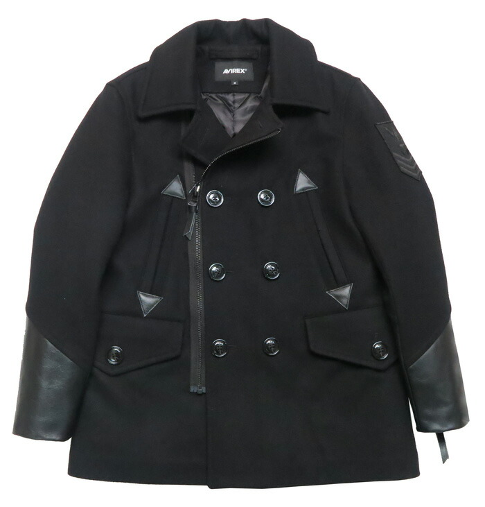 楽天市場】AVIREX アビレックス ライダース ピーコート レザーワッペン