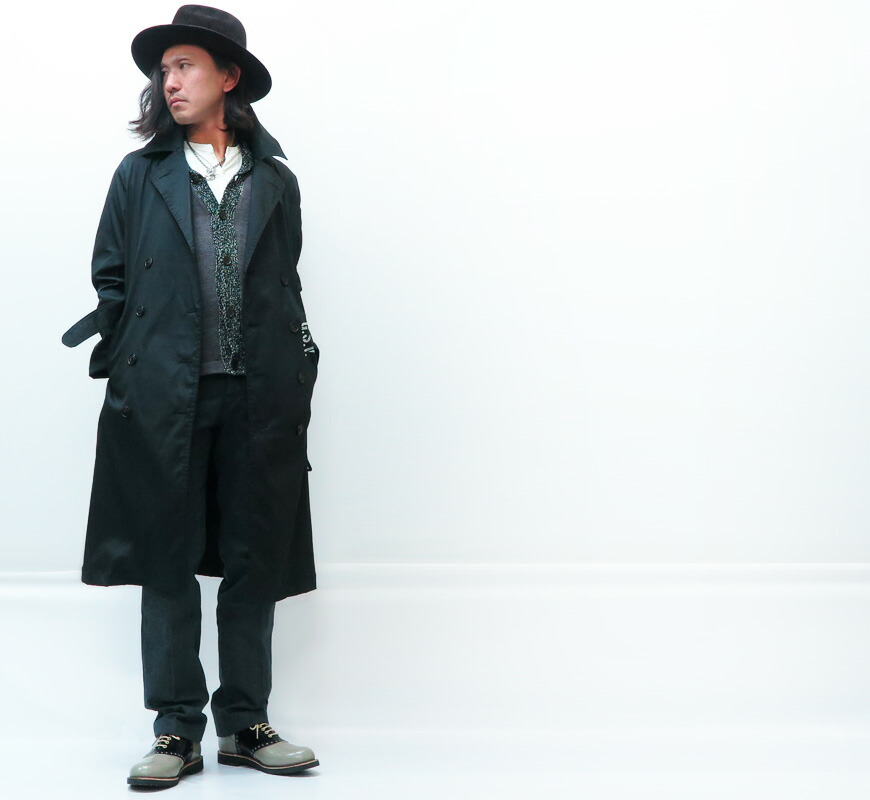 楽天市場】GANGSTERVILLE ギャングスタービル BENJAMIN トレンチコート