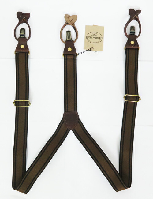 ヴィンテージ ミリタリー カービングレザー サスペンダー キャメル 本