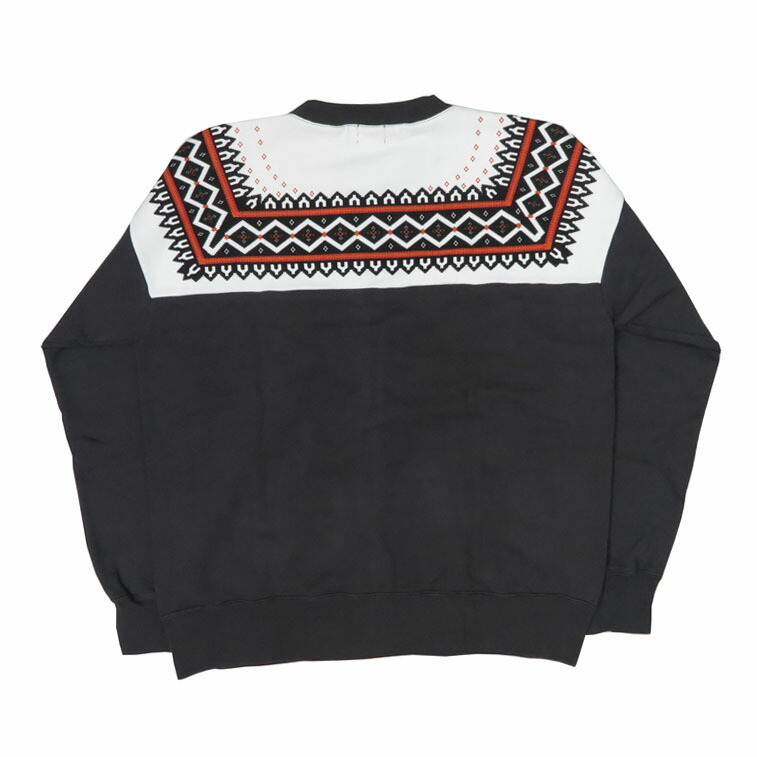 楽天市場】WHITES VILLE ホワイツビル 雪柄 クルーネック ジップアップ