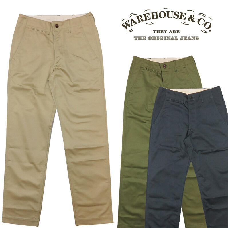 楽天市場】ウェアハウス WAREHOUSE Lot.1082 チノ トラウザーズ