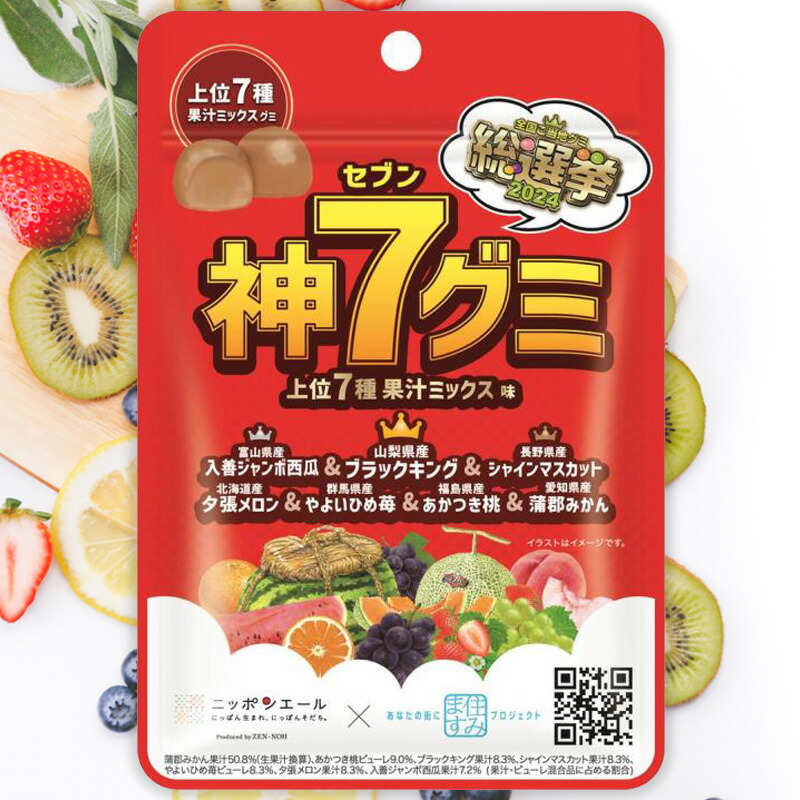 楽天市場】全農 ニッポンエール 神セブングミ 西瓜 ぶどう マスカット