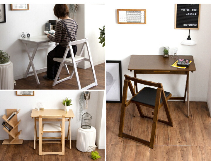 楽天市場】デスク 折りたたみ 折り畳み デスク チェア セット 一人用