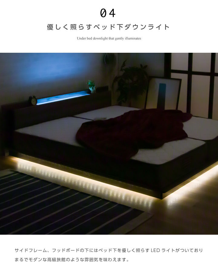 楽天市場】【ﾎﾟｲﾝﾄ5倍☆3月3日20時〜11日2時迄】ベッド ダブルベッド