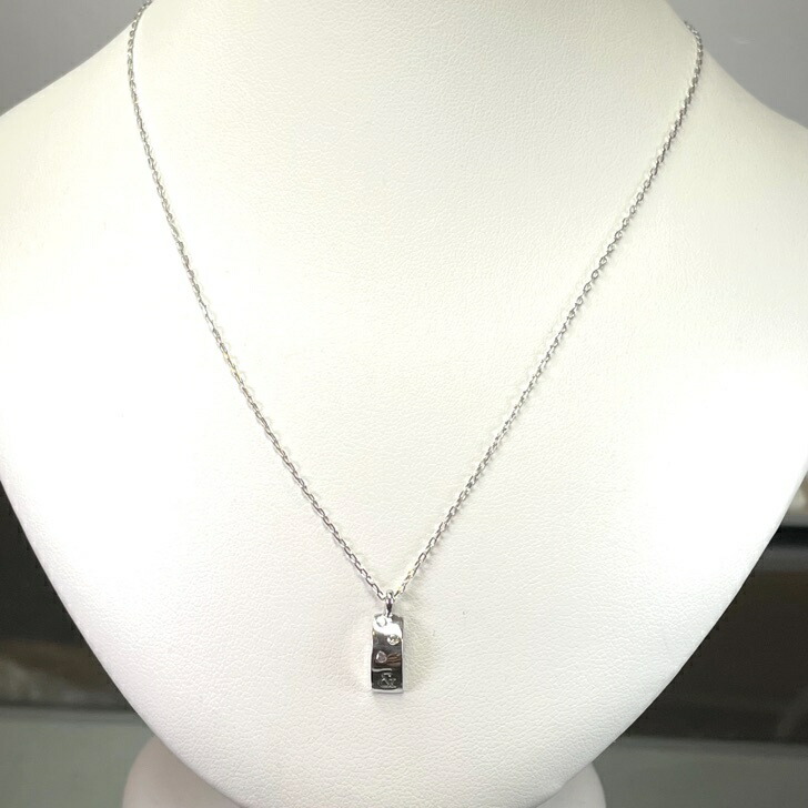 楽天市場】ピンキー＆ダイアン k18WG ダイヤ ネックレス 2.14g M740