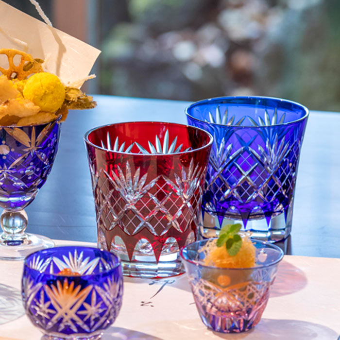 楽天市場】江戸切子 オールドグラス ペア 【硝子工房 彩鳳 直営店】 剣