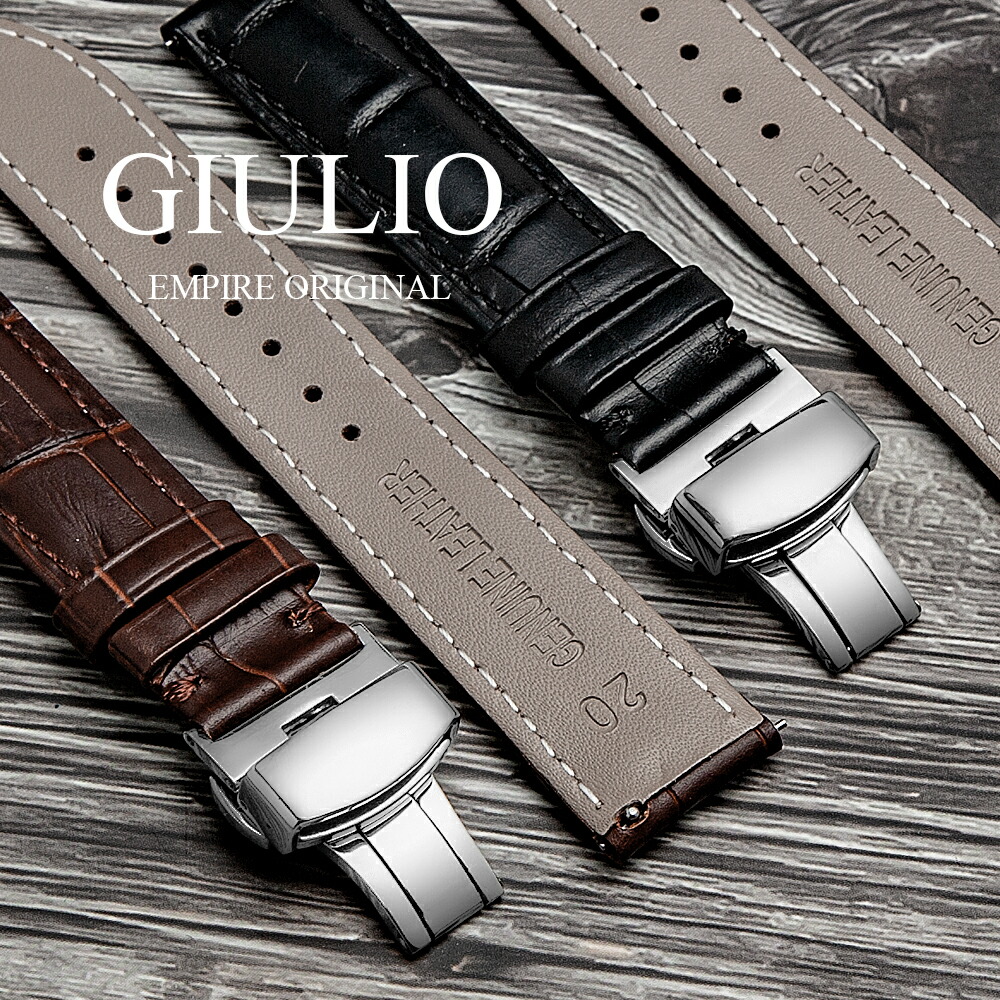 楽天市場】時計 ベルト 18mm 20mm クロコ レザー 本革 メンズ